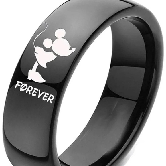 Iconic Mickey Minnie Kiss Ring Set - Picture 2 of 5